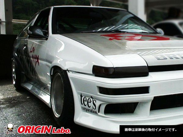 AE86トレノのフロントフェンダー片側40mmワイド | エアロ通販「エアロのエース」