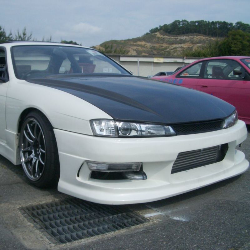 S14シルビア後期 エアロカーボンボンネット タイプ2