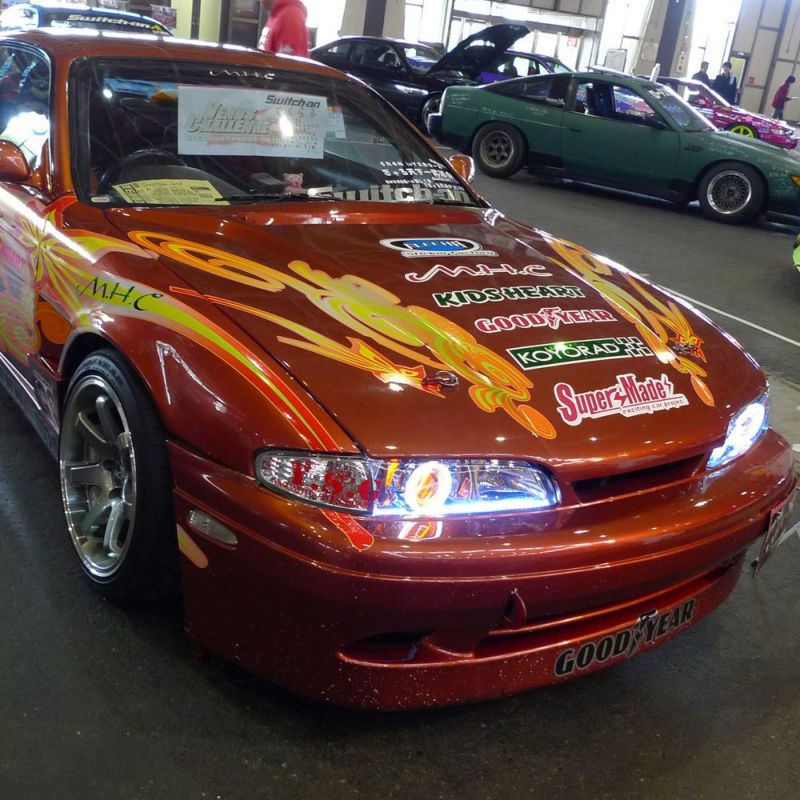 S14シルビア前期 エアロカーボンボンネット タイプ2