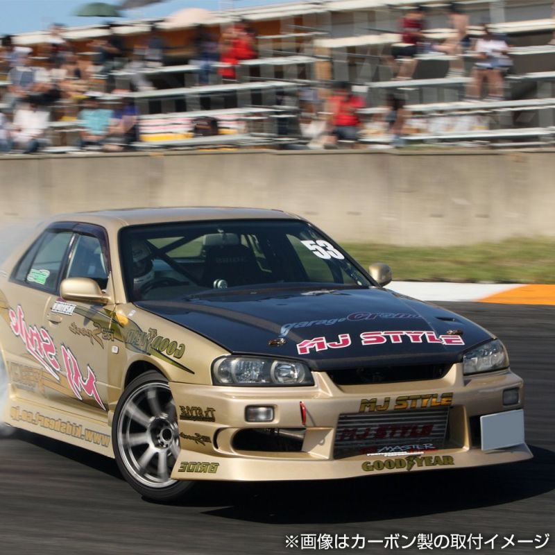 R34スカイライン エアロFRPボンネット タイプ2