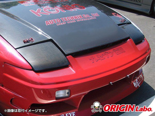 180SX用の純正形状のリトラカバーカーボン製セット