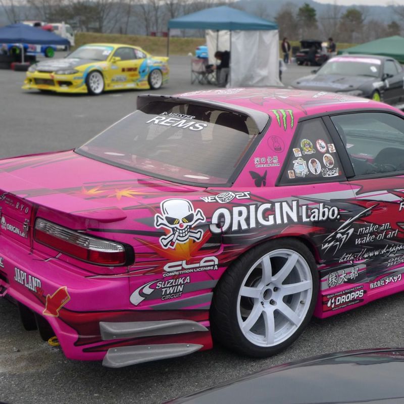 S13シルビアのリアフェンダー片側55mmワイド