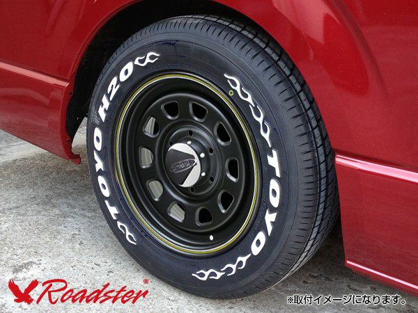 DAYTONA-RS マットブラック 15×6.5J +40 6H ホイール4本