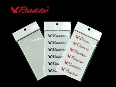 Roadster オリジナルステッカー 85mm 6個入り 白