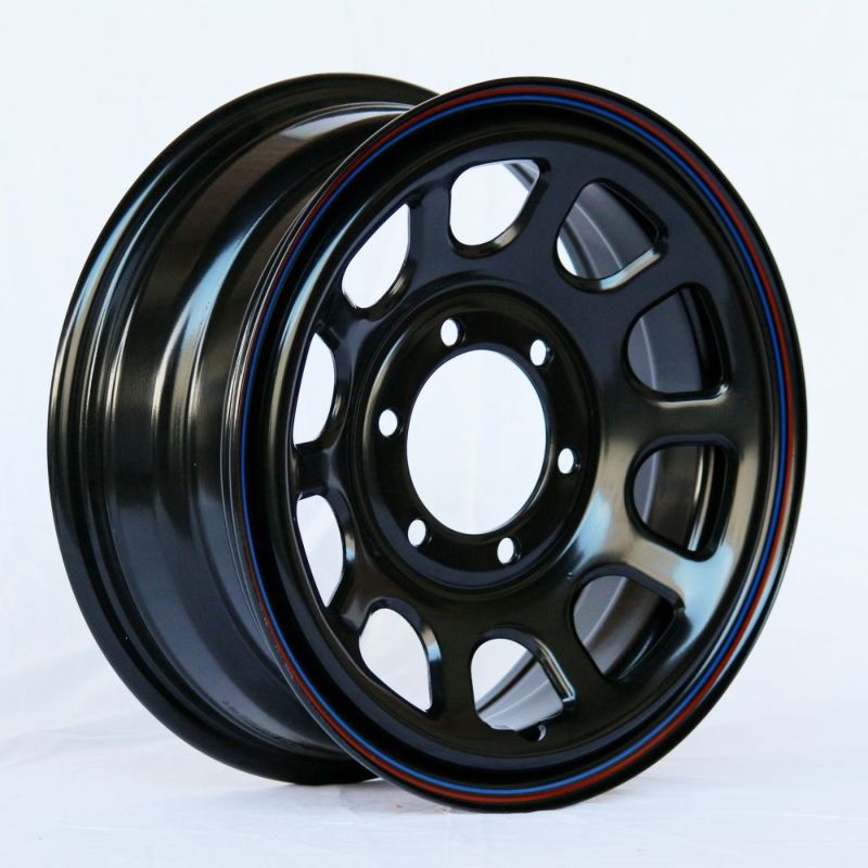 DAYTONA-RS NEO ブラック 16×6.5J +38 6H ホイール1本