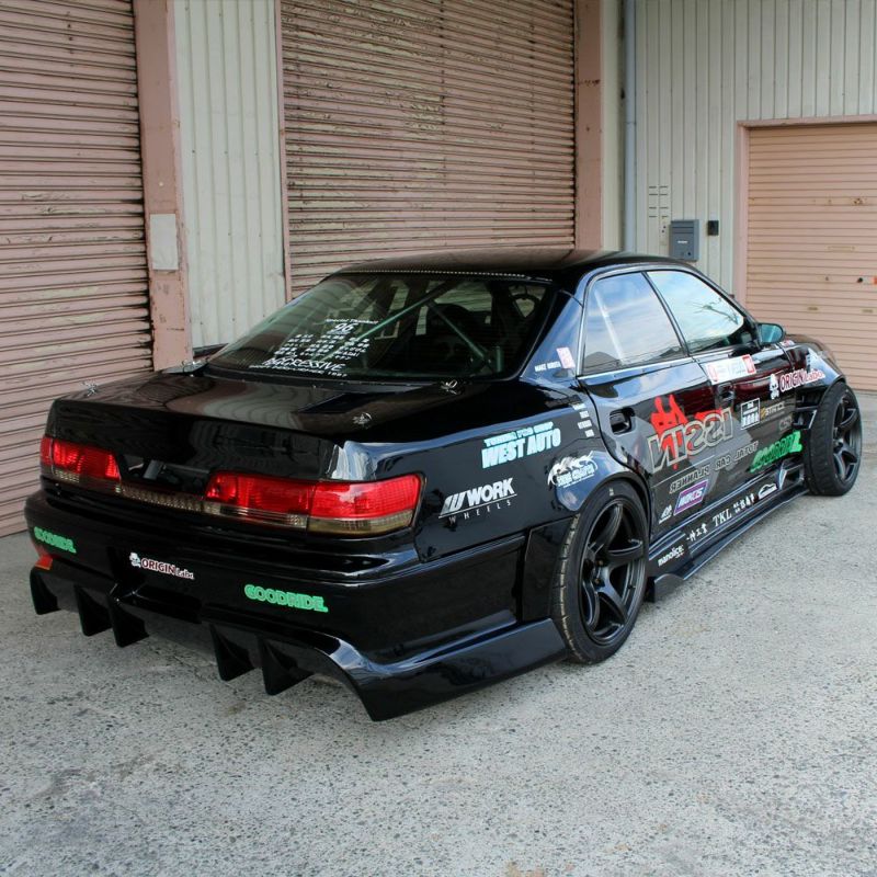 JZX100マーク2のリアフェンダー片側75mmワイド