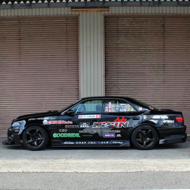 JZX100マーク2のリアフェンダー片側75mmワイド